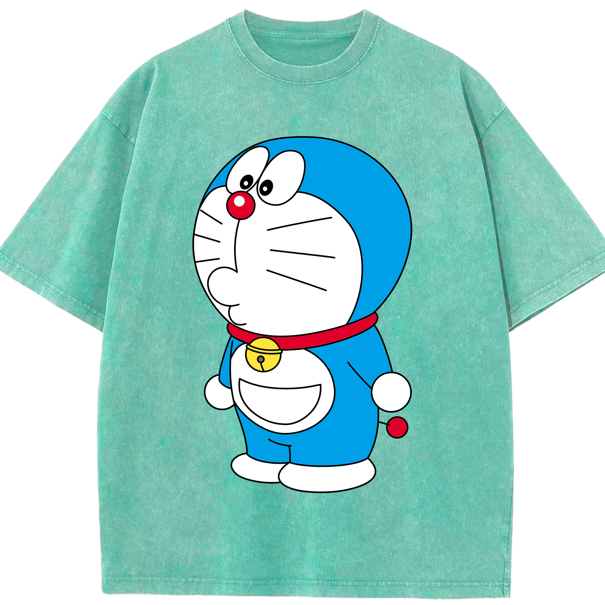 （画像用） ドラえもん Doraemon 綿100% ヴィンテージ風 半袖Tシャツ（フロントプリント）